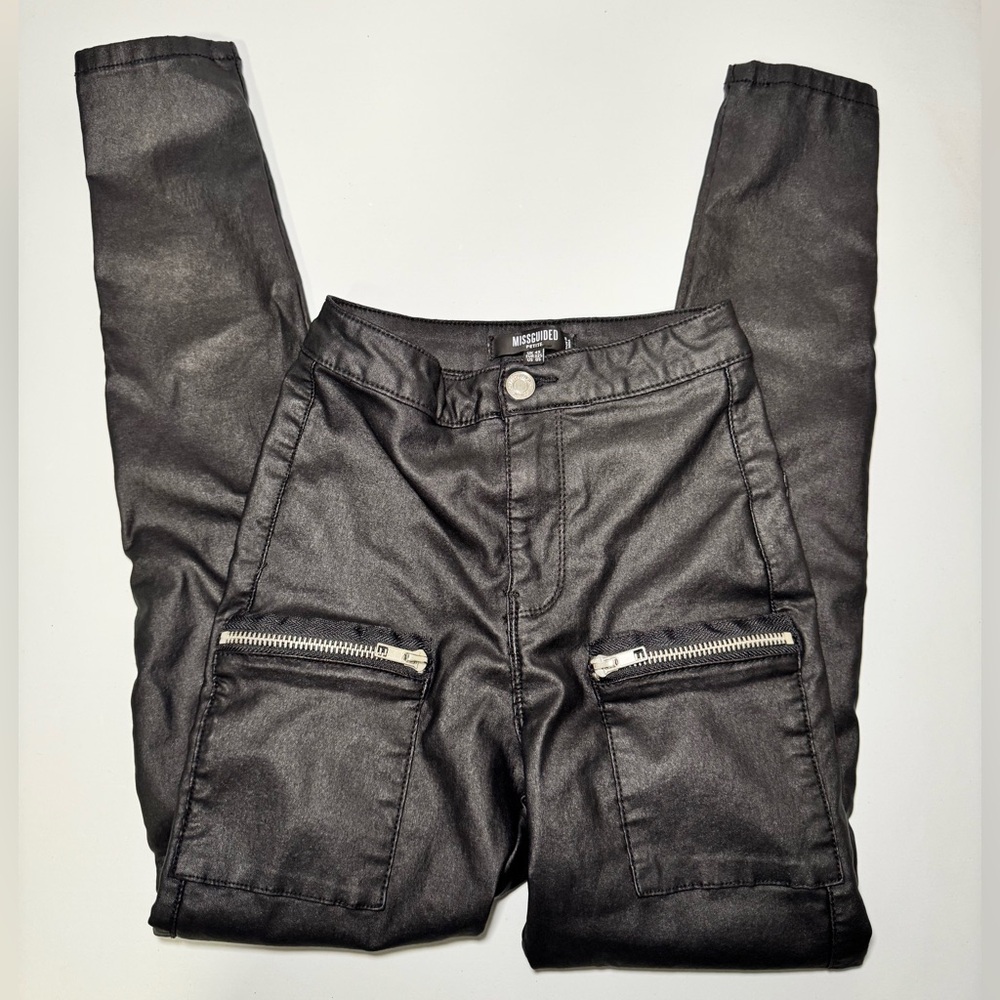 Missguided petite zipper pants